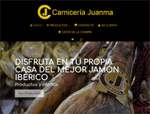 Tablet Screenshot of carniceriajuanma.com